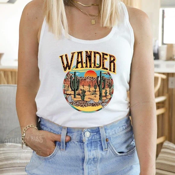 WANDER Handmade Sublimated Graphic Tank Top - Picture 10 of 10